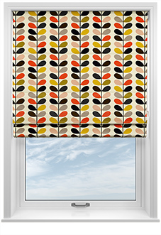 Orla Kiely Multi Stem, Tomato - Twist&Fit Roman Blind